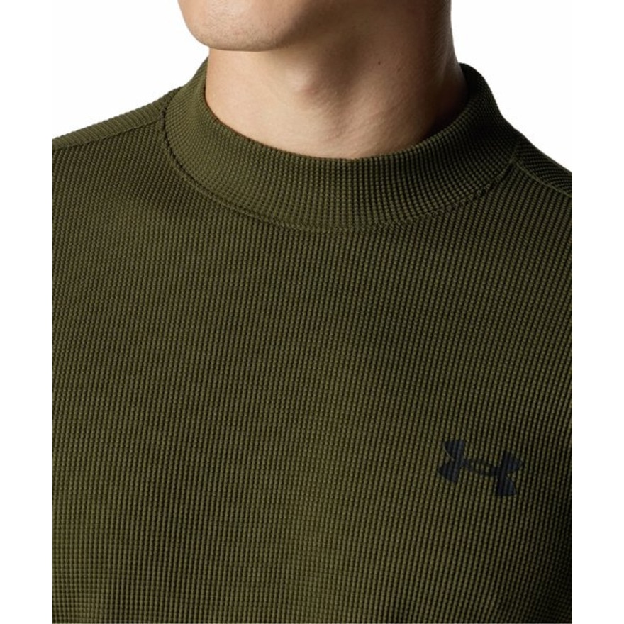 アンダーアーマー（UNDER ARMOUR）（メンズ）ゴルフウェア 吸汗速乾 長袖 ドライブ ワッフル ロングスリーブ モックネック シャツ 6007932 308