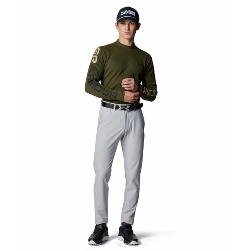 アンダーアーマー（UNDER ARMOUR）（メンズ）ゴルフウェア 吸汗速乾 長袖 ドライブ ワッフル ロングスリーブ モックネック シャツ 6007932 308