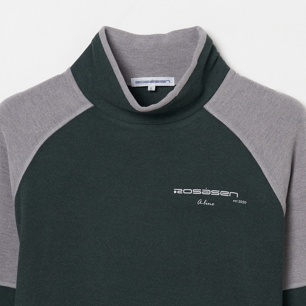 ROSASEN（ROSASEN）（メンズ）ゴルフウェア 吸湿発熱 長袖モックシャツ 047-24011-25AW-023