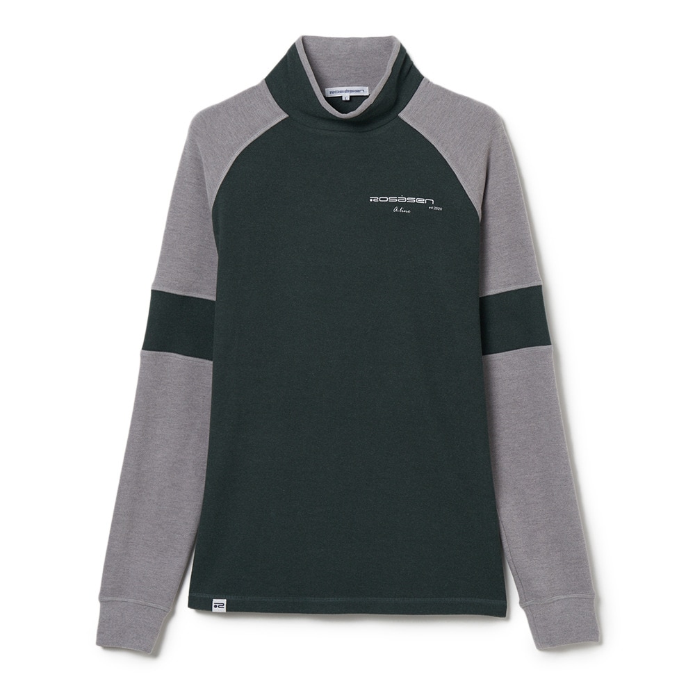 ROSASEN(ROSASEN)ゴルフウェア 吸湿発熱 長袖モックシャツ 047-24011-25AW-023(Men’s) ROSASEN（ROSASEN）（メンズ）ゴルフウェア 吸湿発熱 長袖モックシャツ