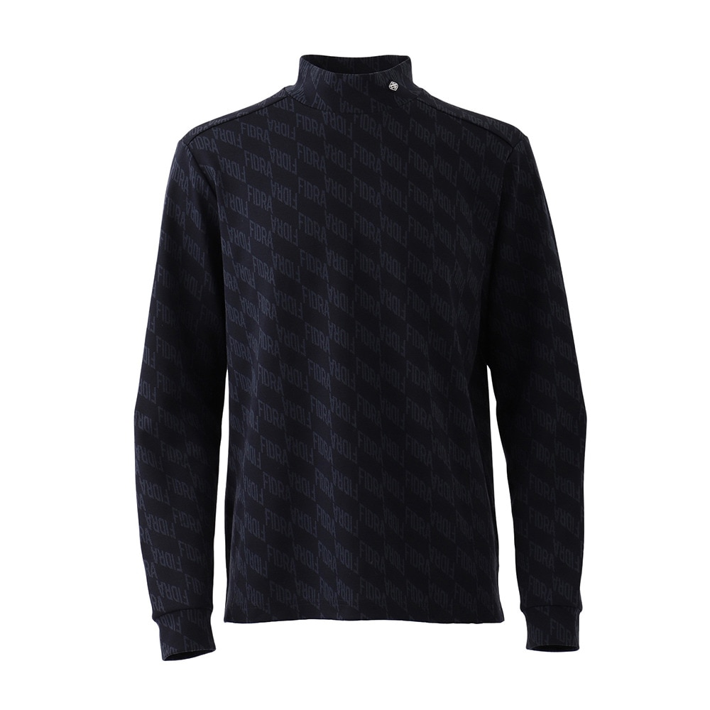 フィドラ（FIDRA）（メンズ）ゴルフウェア 吸湿発熱 カットソー 長袖 モックネックシャツ FD5UTG10 NVY