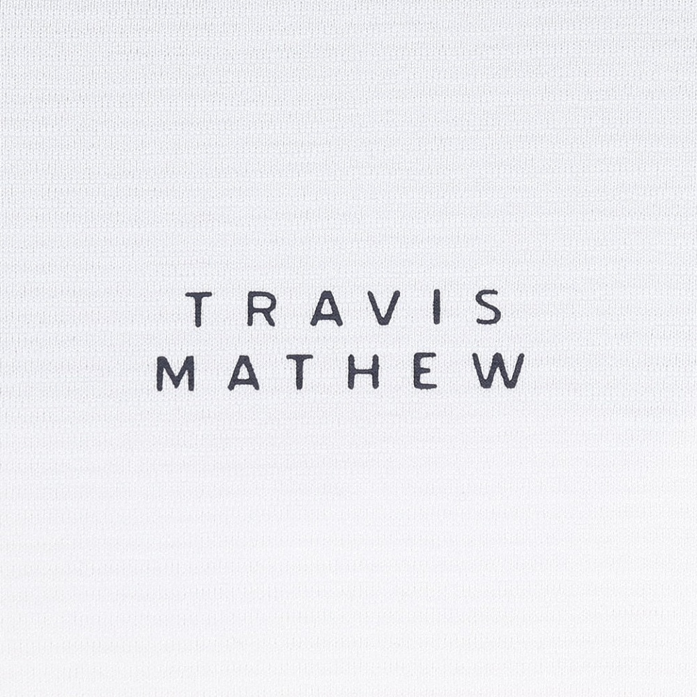 トラヴィスマシュー（Travis Mathew）（メンズ）ゴルフウェア カラット ショルダーライン 長袖 モックネックシャツ 7AM015-1WHT