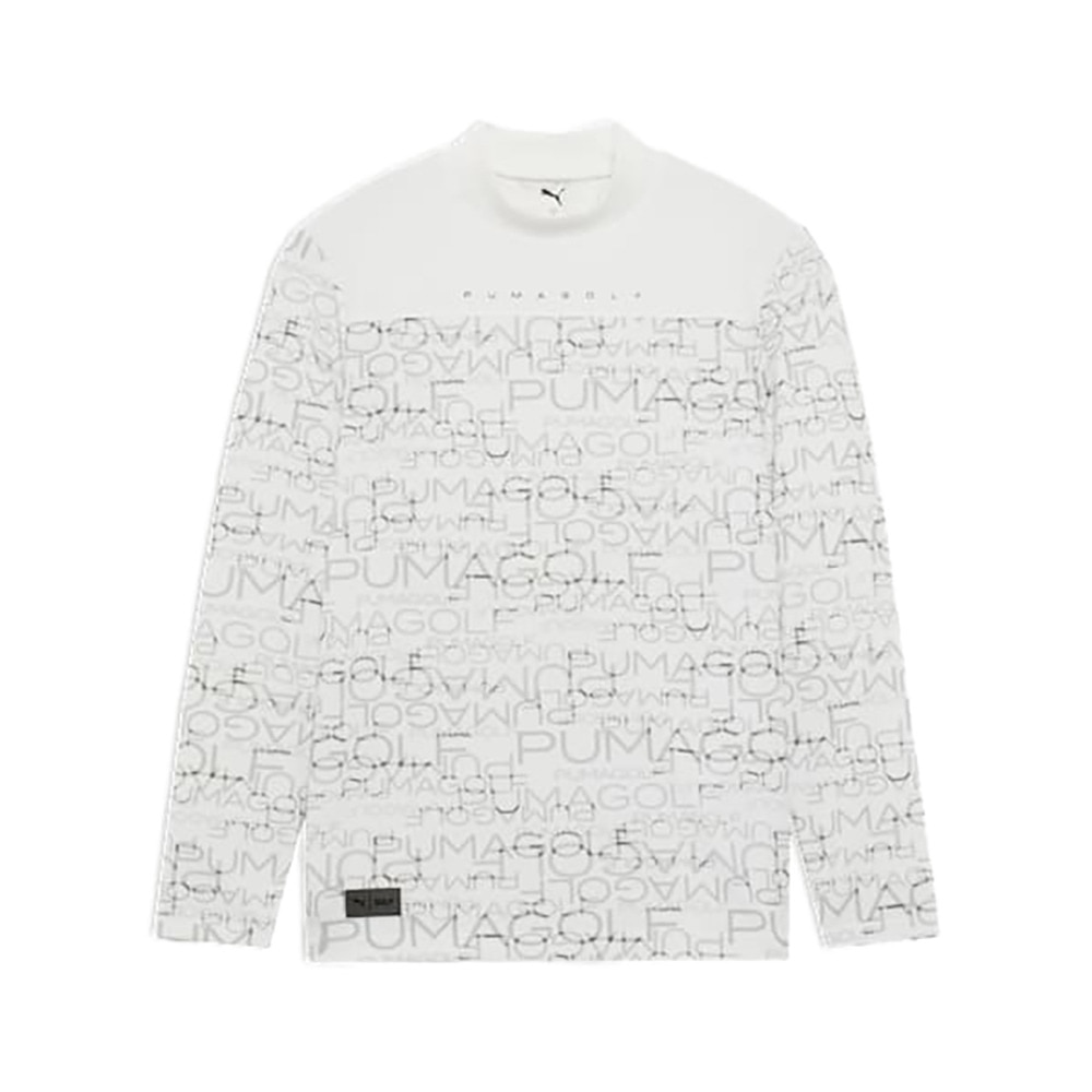 プーマ（PUMA）（メンズ）ゴルフウェア PB 総柄 長袖 モックネック