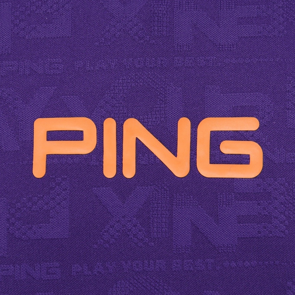 ピン（PING）（メンズ）ゴルフウェア ロゴジャカード 長袖ハイネックシャツ 621-5266900-080
