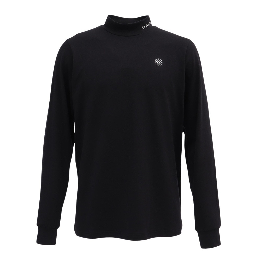 セントアンドリュース（ST.ANDREWS）（メンズ）ゴルフウェア ベア天竺 長袖 ハイネックカットソー 042-5266951-010