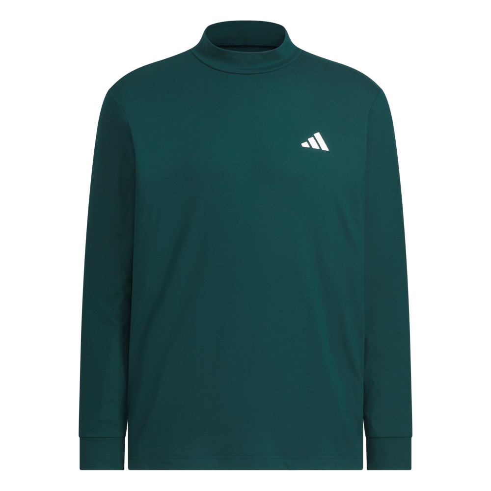 アディダス（adidas）（メンズ）ゴルフウェア グラフィック モックネック長袖ポロシャツ JVV08-JM0237 DGRN