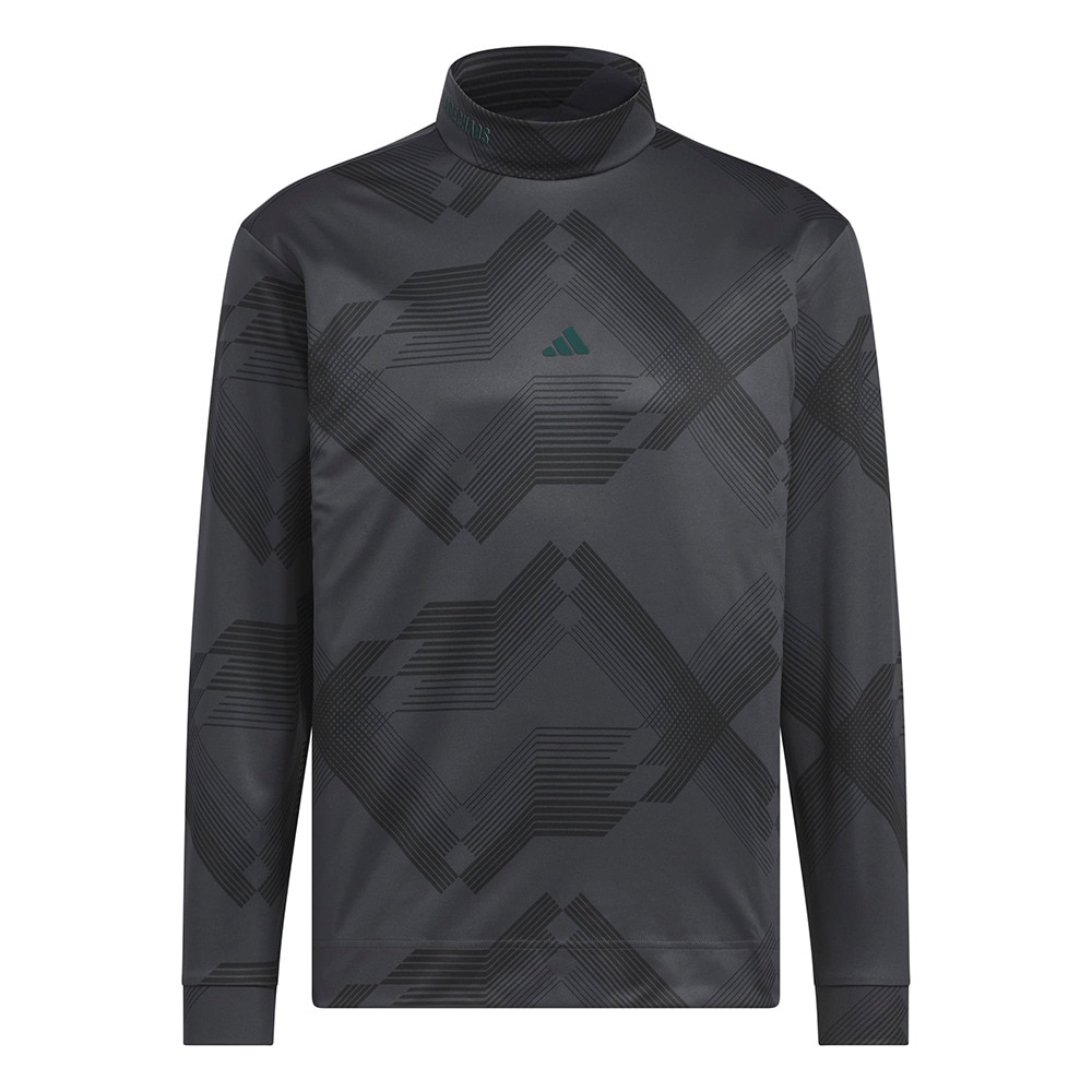 アディダス（adidas）（メンズ）ゴルフウェア コードカオス モックネック 長袖シャツ UV660-KF8986BLK