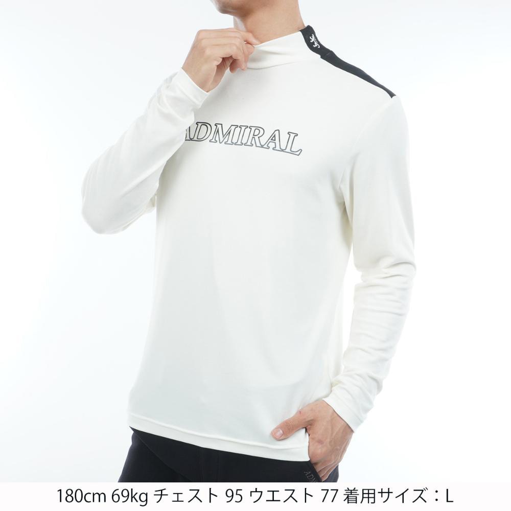 アドミラル ゴルフ（Admiral GOLF）（メンズ）ゴルフウェア 発熱 スエード起毛 ハイネックシャツ 長袖 ADMA575-WHT