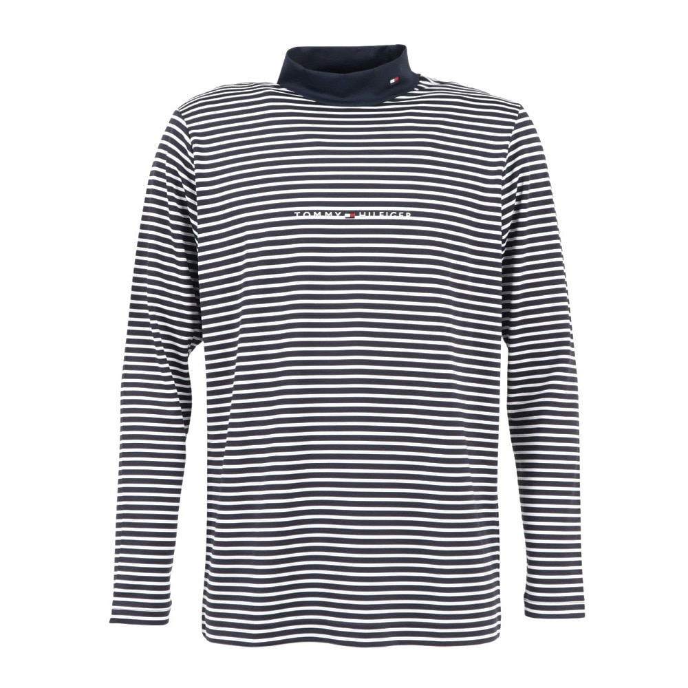 トミー ヒルフィガー ゴルフ 長袖 モックネック シャツ M ネイビー メンズ メンズ トミーヒルフィガー ゴルフウェア 長袖シャツ エッセンシャル