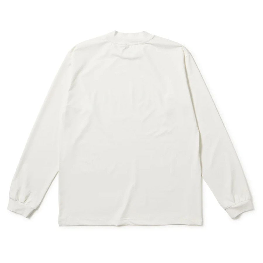 ニューエラ（NEW ERA）（メンズ、レディース）ゴルフウェア 長袖 ミッドネック ベアTシャツ NEW ERA NEW YORK ホワイト 14669861