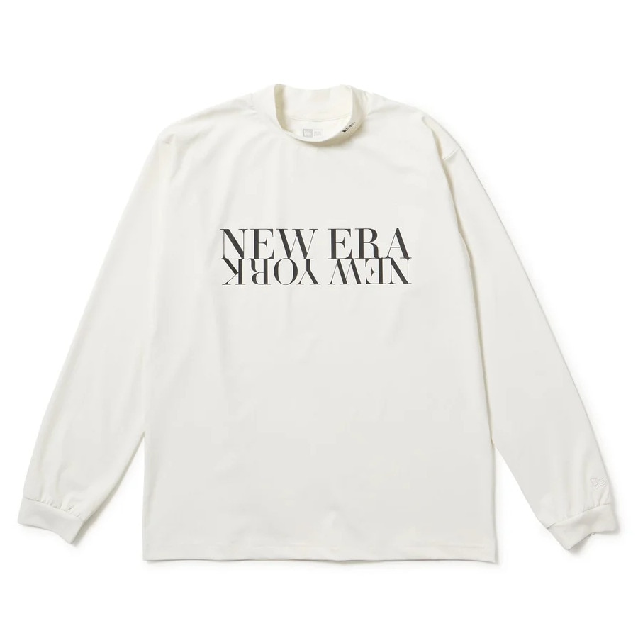 ニューエラ（NEW ERA）（メンズ、レディース）ゴルフウェア 長袖 ミッドネック ベアTシャツ NEW ERA NEW YORK ホワイト 14669861