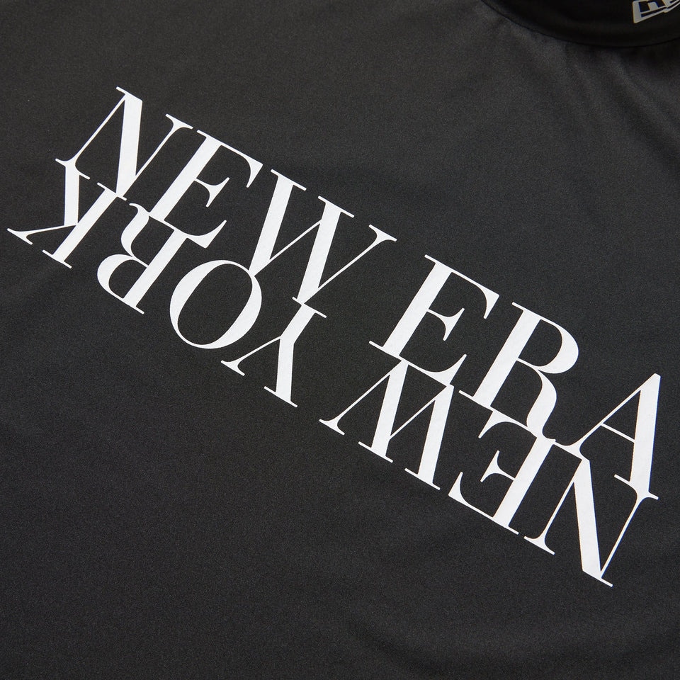 ニューエラ（NEW ERA）（メンズ、レディース）ゴルフウェア 長袖 ミッドネック ベアTシャツ NEW ERA NEW YORK ブラック 14669862