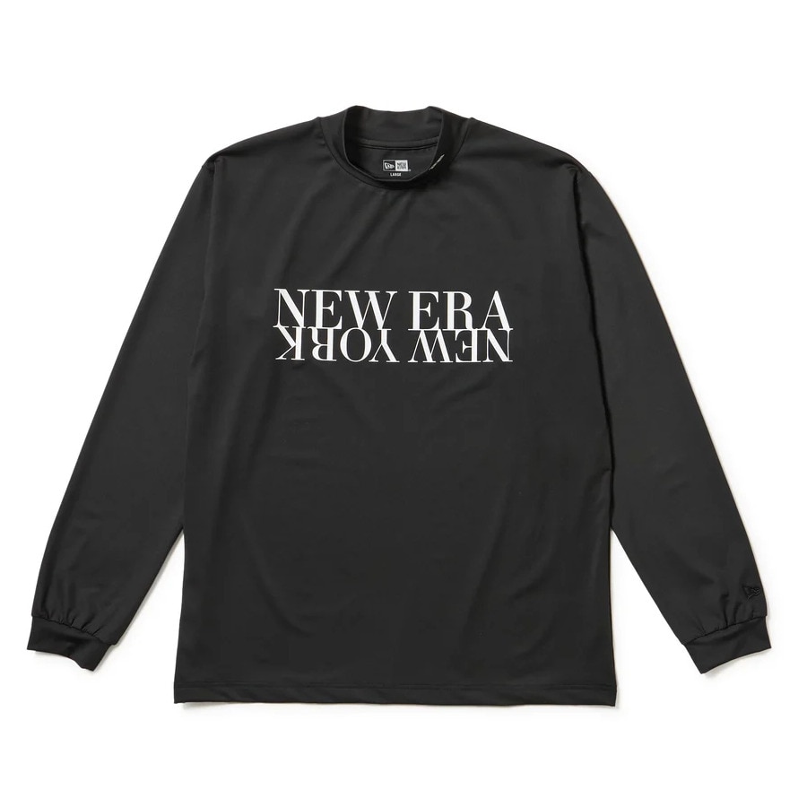ニューエラ（NEW ERA）（メンズ、レディース）ゴルフウェア 長袖 ミッドネック ベアTシャツ NEW ERA NEW YORK ブラック 14669862