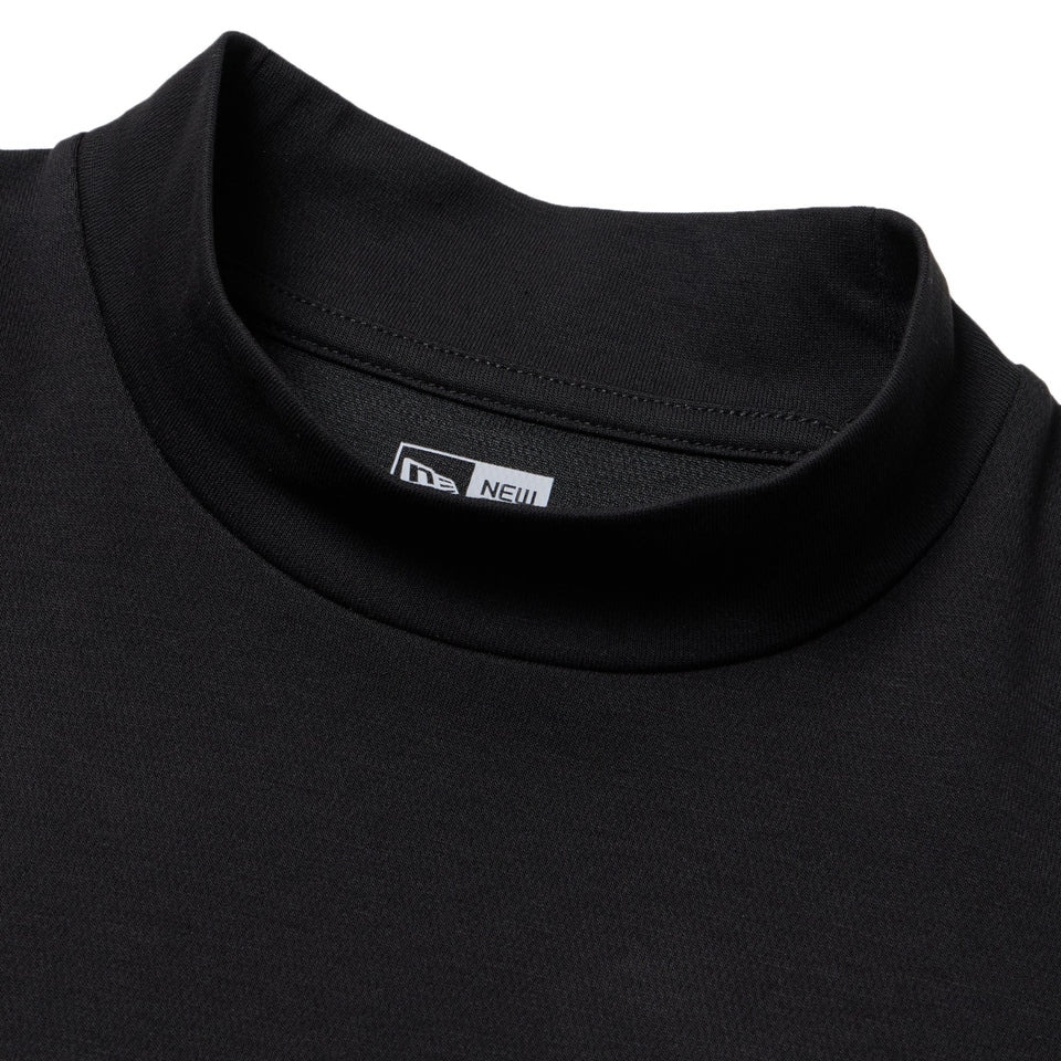 ニューエラ（NEW ERA）（メンズ、レディース）ゴルフウェア 長袖 ミッドネック パフォーマンス Tシャツ Neon Logo ブラック 14669860