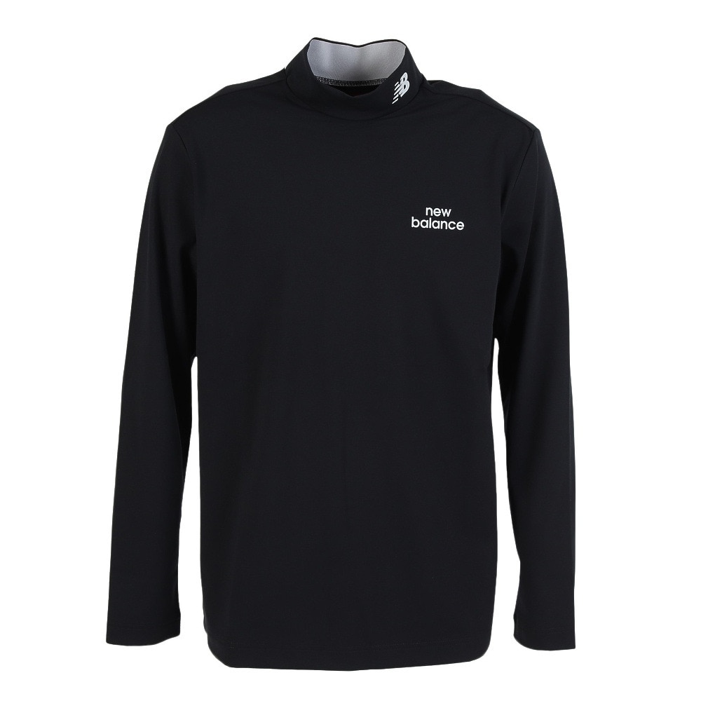 完売品　長袖ゴルフウェア　スポーツ　黒　美品 ニューバランス（new balance）（メンズ）ゴルフウェア 長袖 モック