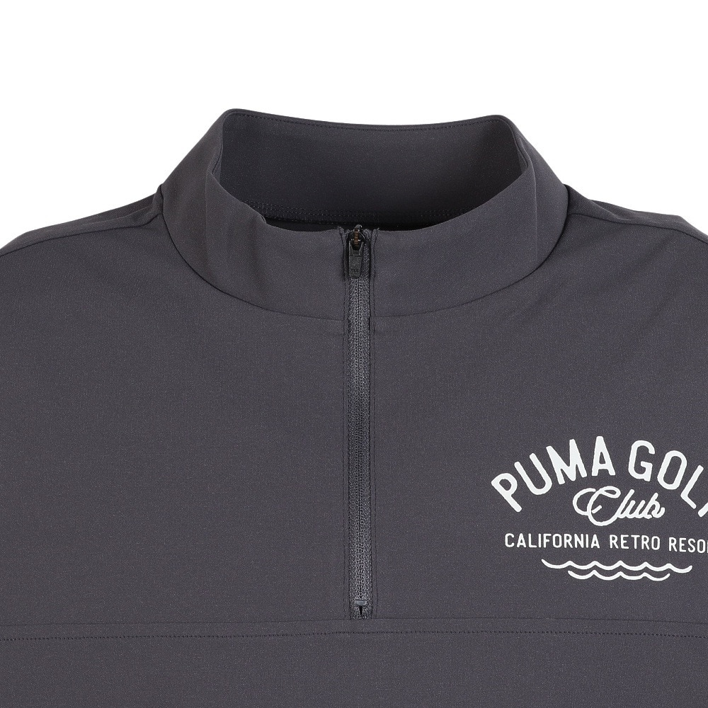 プーマ（PUMA）（メンズ）ゴルフウェア ジップ モックネック 長袖シャツ 694438-01