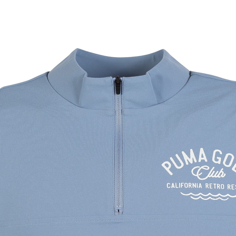 プーマ（PUMA）（メンズ）ゴルフウェア ジップ モックネック 長袖シャツ 694438-02