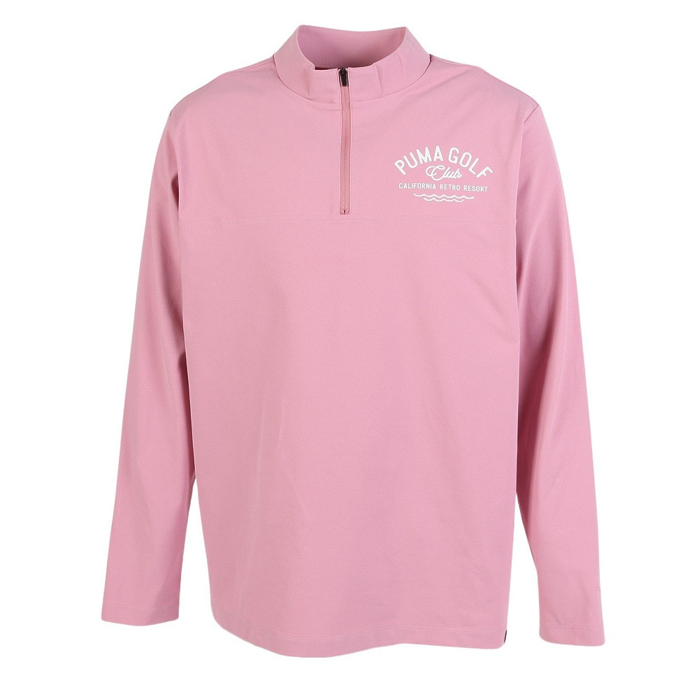 プーマ（PUMA）（メンズ）ゴルフウェア ジップ モックネック 長袖シャツ 694438-03
