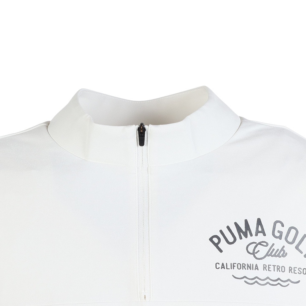 プーマ（PUMA）（メンズ）ゴルフウェア ジップ モックネック 長袖シャツ 694438-04