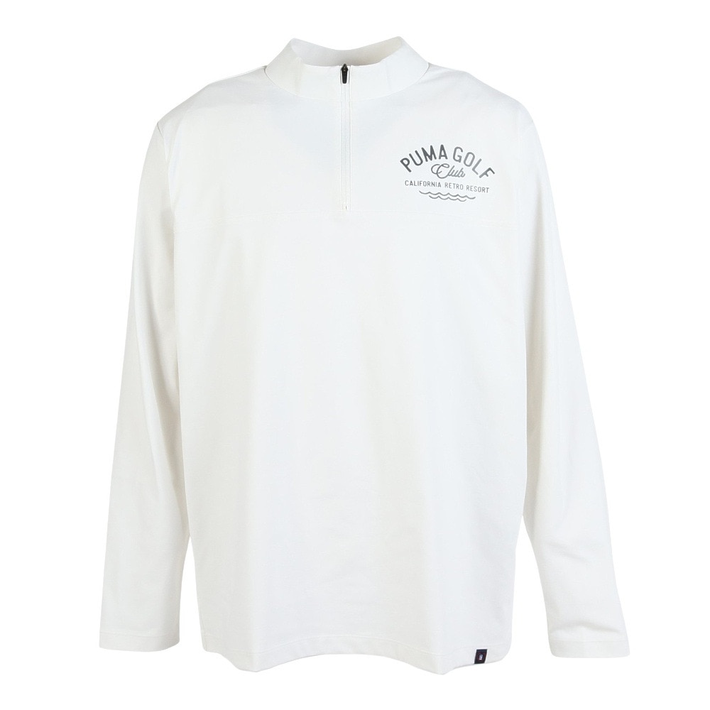 プーマ（PUMA）（メンズ）ゴルフウェア ジップ モックネック 長袖シャツ 694438-04
