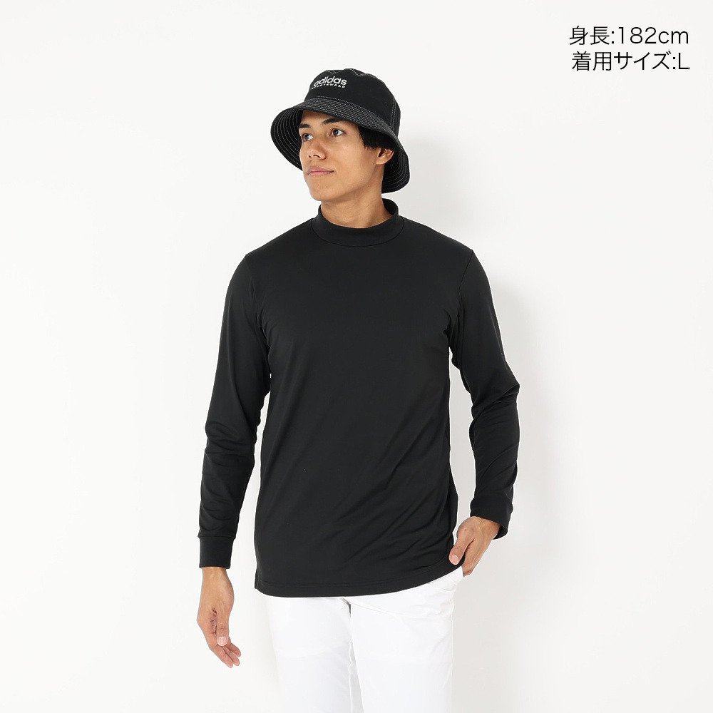 アディダス（adidas）（メンズ）ゴルフウェア 吸汗速乾 長袖 モック