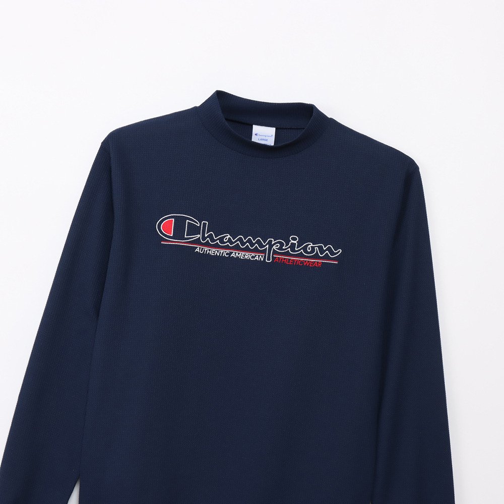 チャンピオン（CHAMPION）（メンズ）ゴルフウェア 長袖 ロングスリーブモックネックシャツ 26SS C3-DG401 370