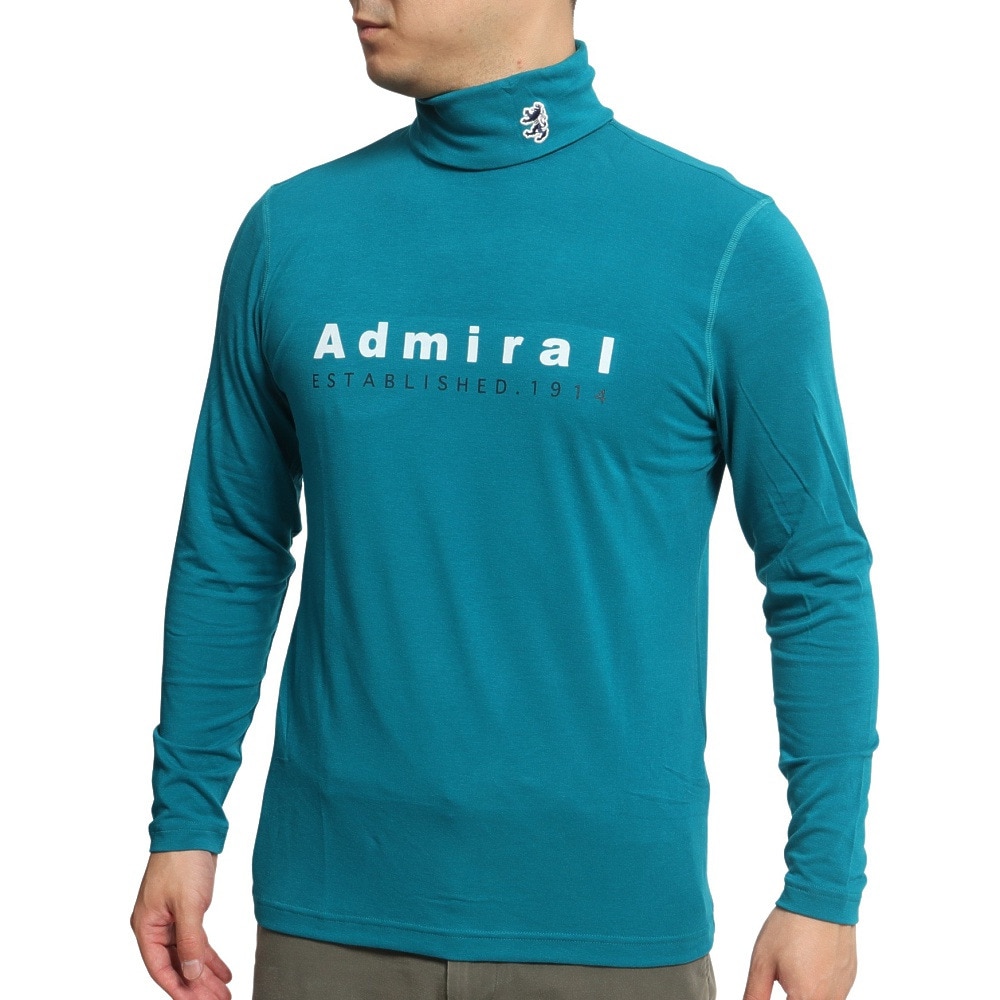 アドミラル ゴルフ（Admiral GOLF）（メンズ）ゴルフウェア スエード タートルネックシャツ ADMA296-BGRN
