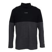 トラヴィスマシュー（Travis Mathew）（メンズ）ゴルフウェア バイカラーオフ タートルネック長袖Tシャツ 7AI042-0BLK