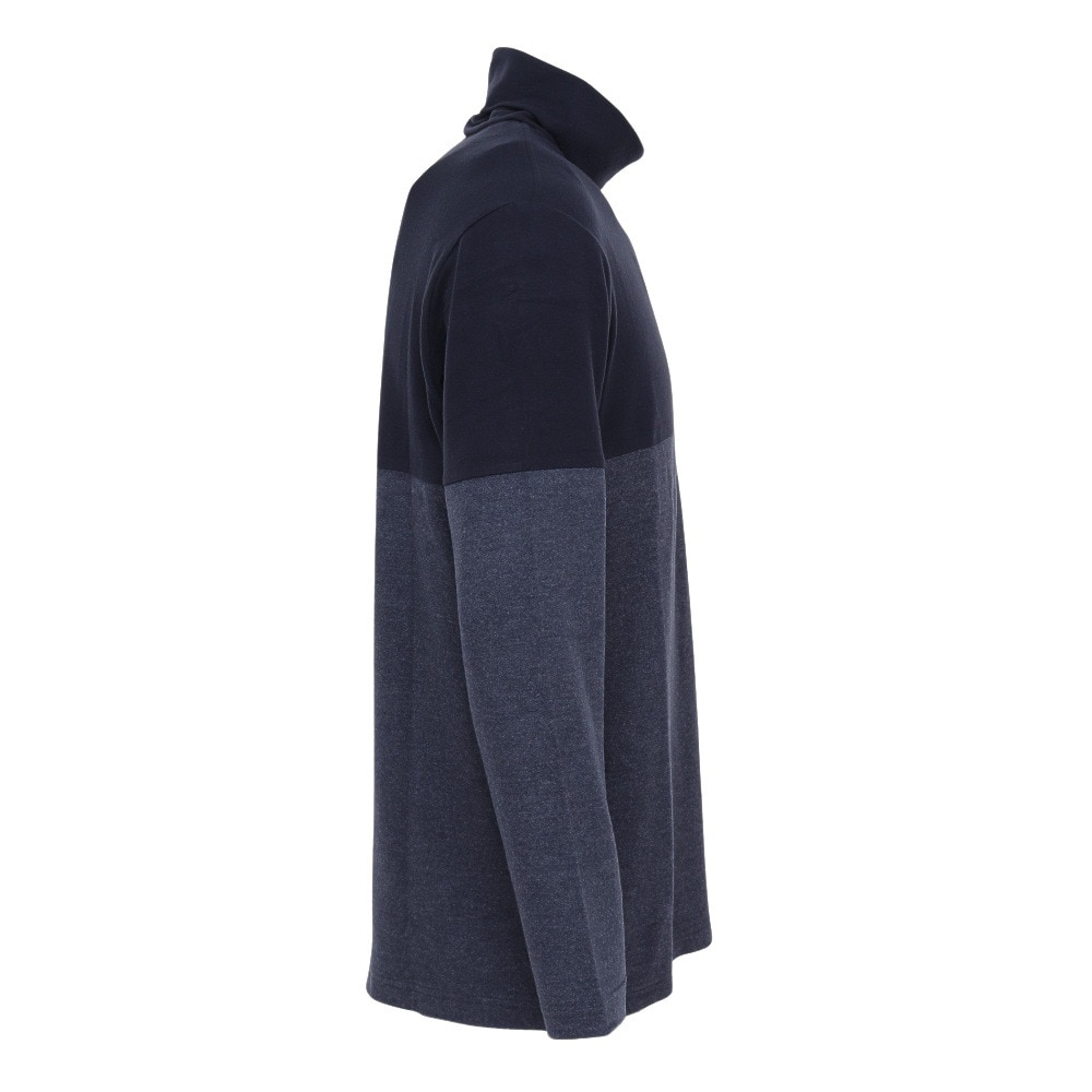 トラヴィスマシュー（Travis Mathew）（メンズ）ゴルフウェア 裏起毛 バイカラーオフ タートルネック長袖Tシャツ 7AI042-4NAV