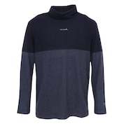 トラヴィスマシュー（Travis Mathew）（メンズ）ゴルフウェア バイカラーオフ タートルネック長袖Tシャツ 7AI042-4NAV