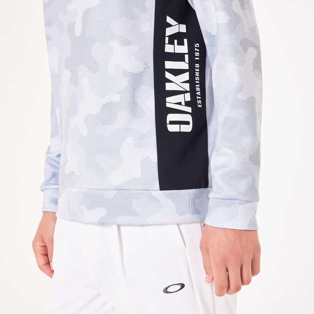 オークリー（OAKLEY）（メンズ）ゴルフウェア 長袖 裏起毛 INTRI カモ柄ハイネックシャツ FOA406964-186