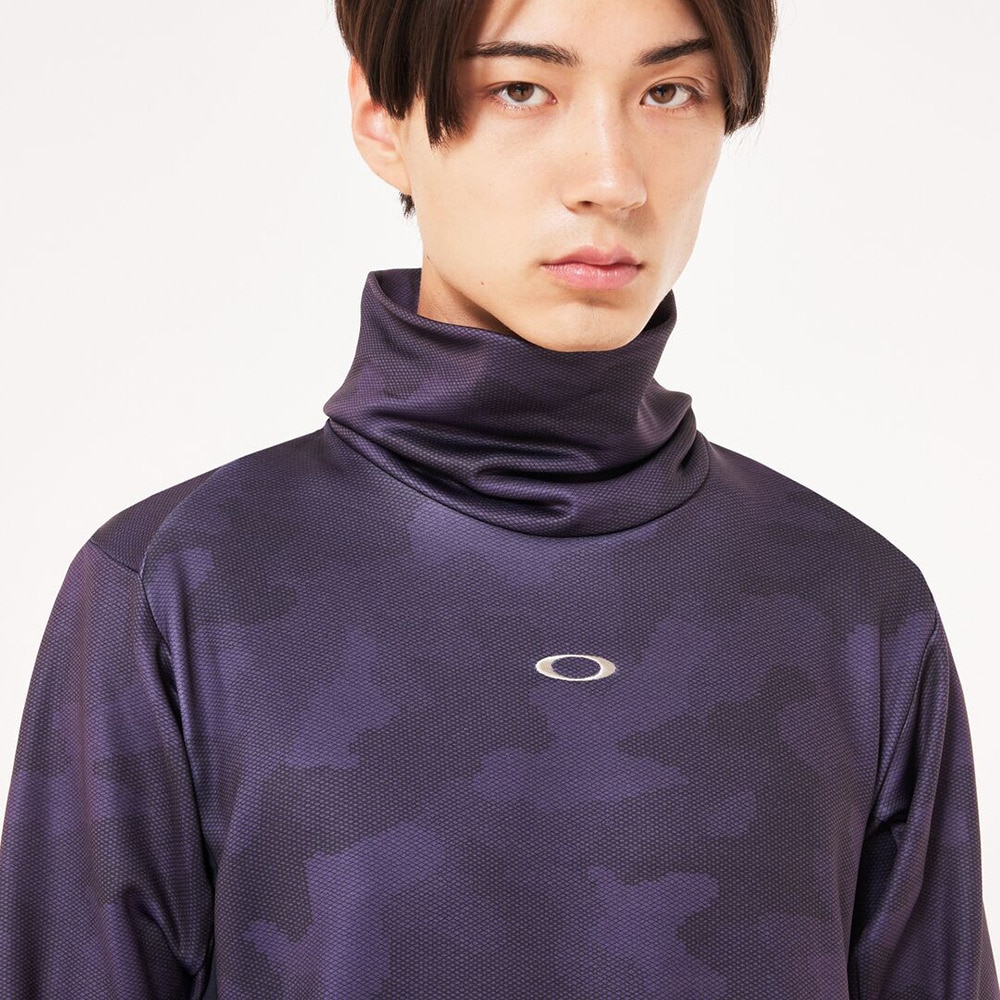 オークリー（OAKLEY）（メンズ）ゴルフウェア 裏起毛 吸汗速乾 INTRI カモ柄 ハイネックシャツ FOA406964-68M
