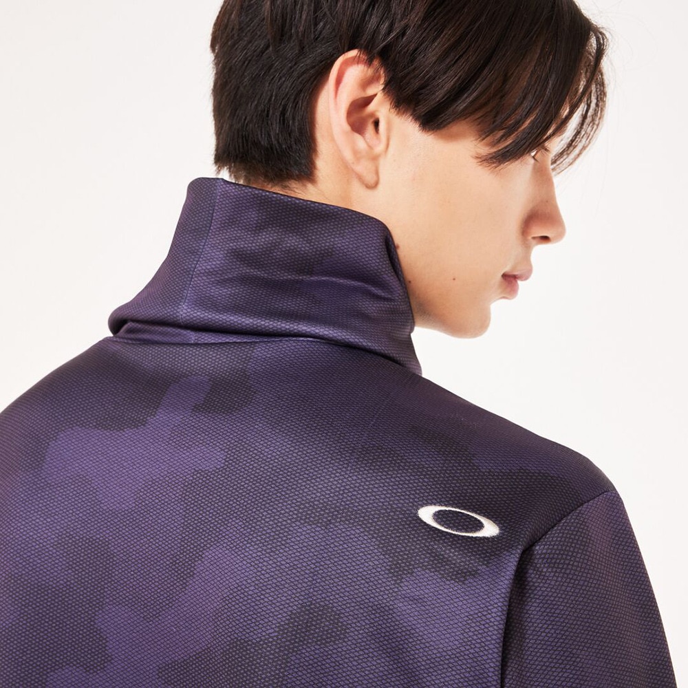 オークリー（OAKLEY）（メンズ）ゴルフウェア 裏起毛 吸汗速乾 INTRI カモ柄 ハイネックシャツ FOA406964-68M