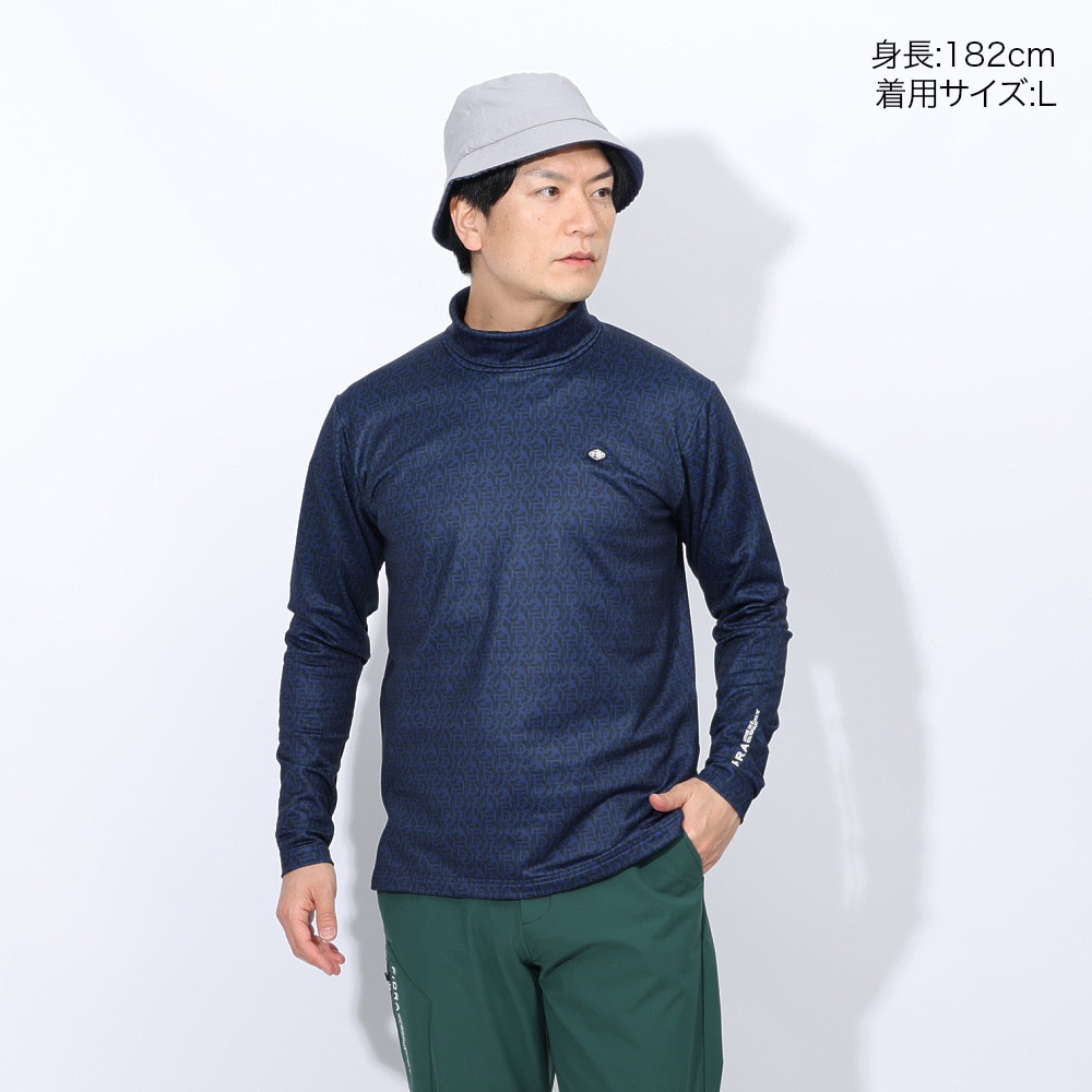 フィドラ（FIDRA）（メンズ）ゴルフウェア 長袖 保温 消臭 総柄