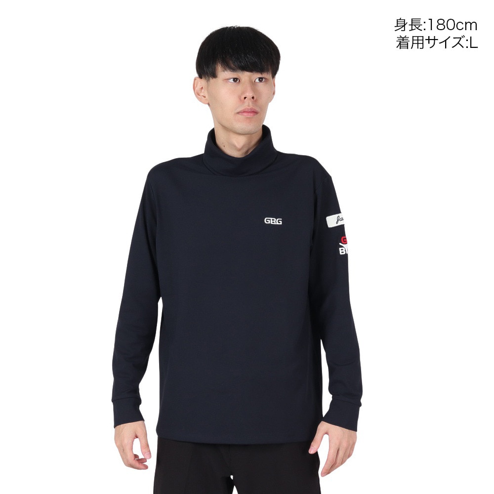 GB GOLF（ゴールデンベア ゴルフ）（メンズ）ゴルフウェア 発熱 タートルネック 長袖 Tシャツ 311QD442-C48
