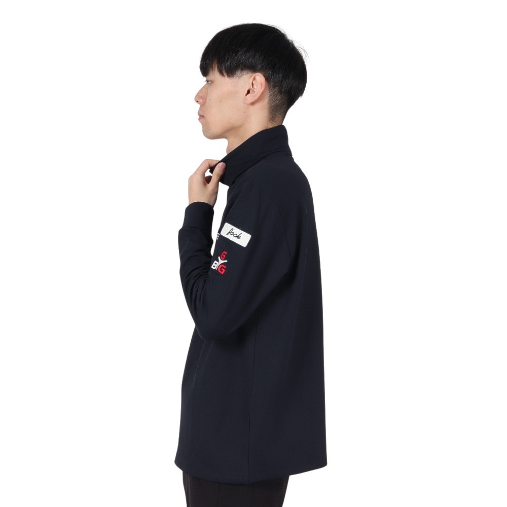 GB GOLF（ゴールデンベア ゴルフ）（メンズ）ゴルフウェア 発熱 タートルネック 長袖 Tシャツ 311QD442-C48