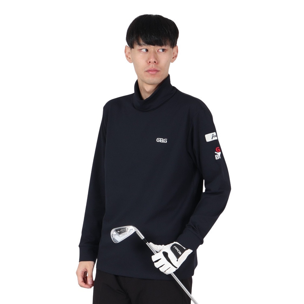 GB GOLF（ゴールデンベア ゴルフ）（メンズ）ゴルフウェア 発熱 タートルネック 長袖 Tシャツ 311QD442-C48