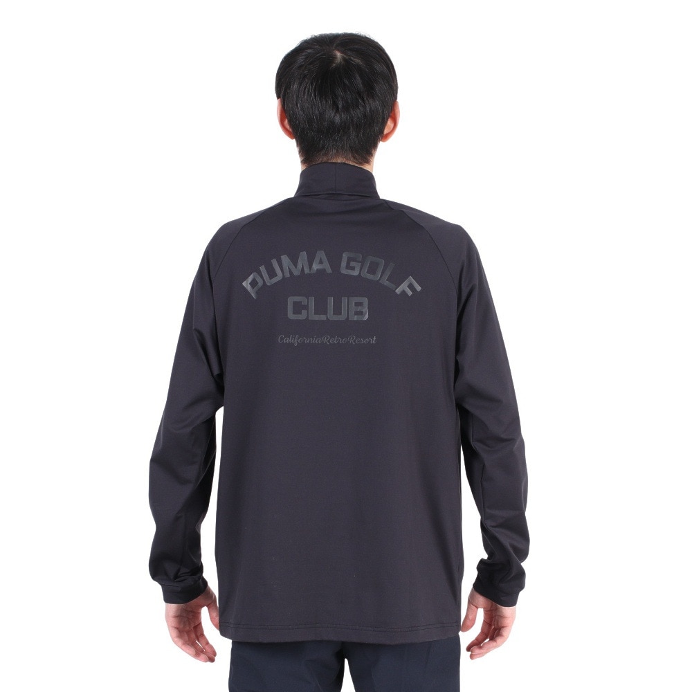 プーマ（PUMA）（メンズ）ゴルフウェア 裏起毛 バックプリント 長袖 タートルネック 631655-01