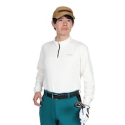 (メンズ)ゴルフウェア 吸汗速乾 ハーフジップ 長袖シャツ WG5STG14