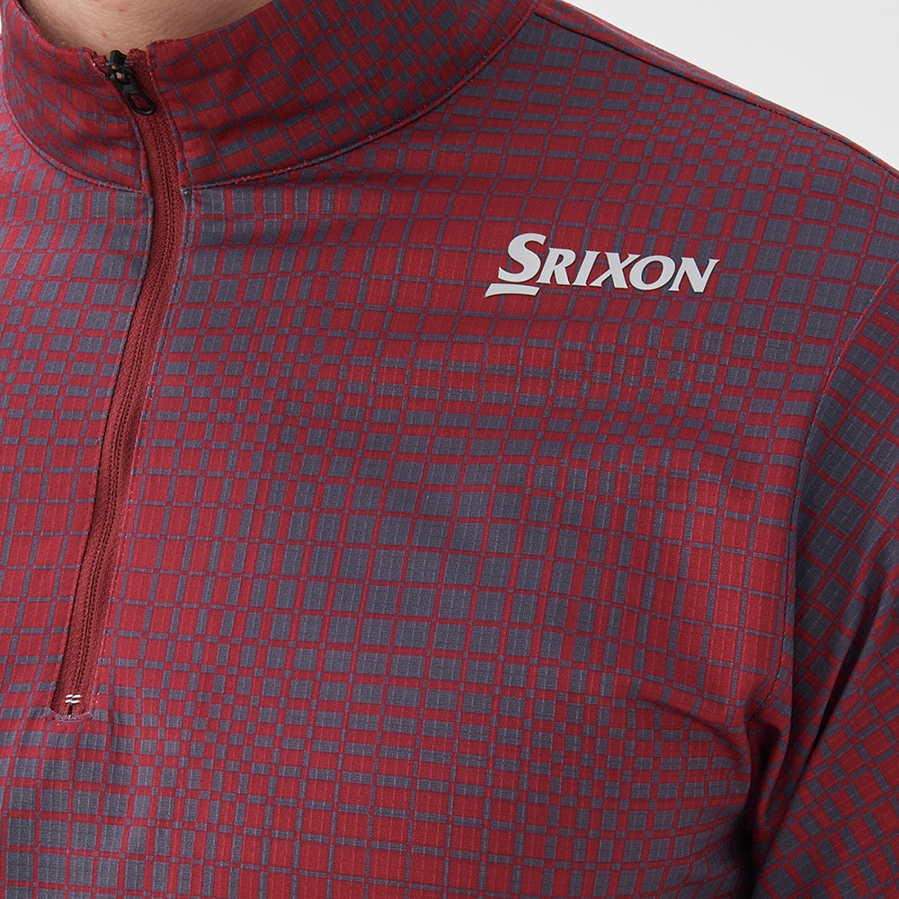 スリクソン（SRIXON）（メンズ）ゴルフウェア ストレッチ 長袖 グラフチェックプリント・プロスタイルロングスリーブシャツ RG4FLS03M WR00