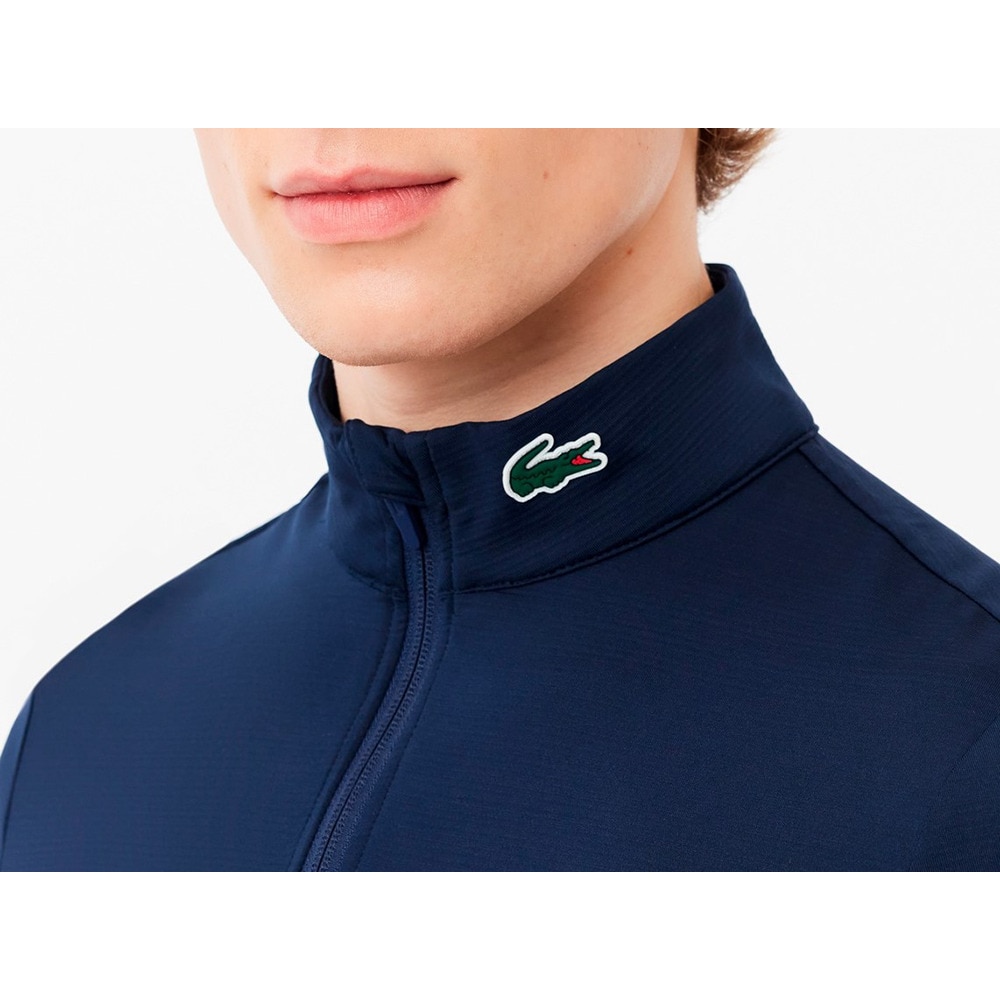 ラコステ（LACOSTE）（メンズ）ゴルフウェア ハイネックハーフジップウルトラドライジャージ SH7502-99423