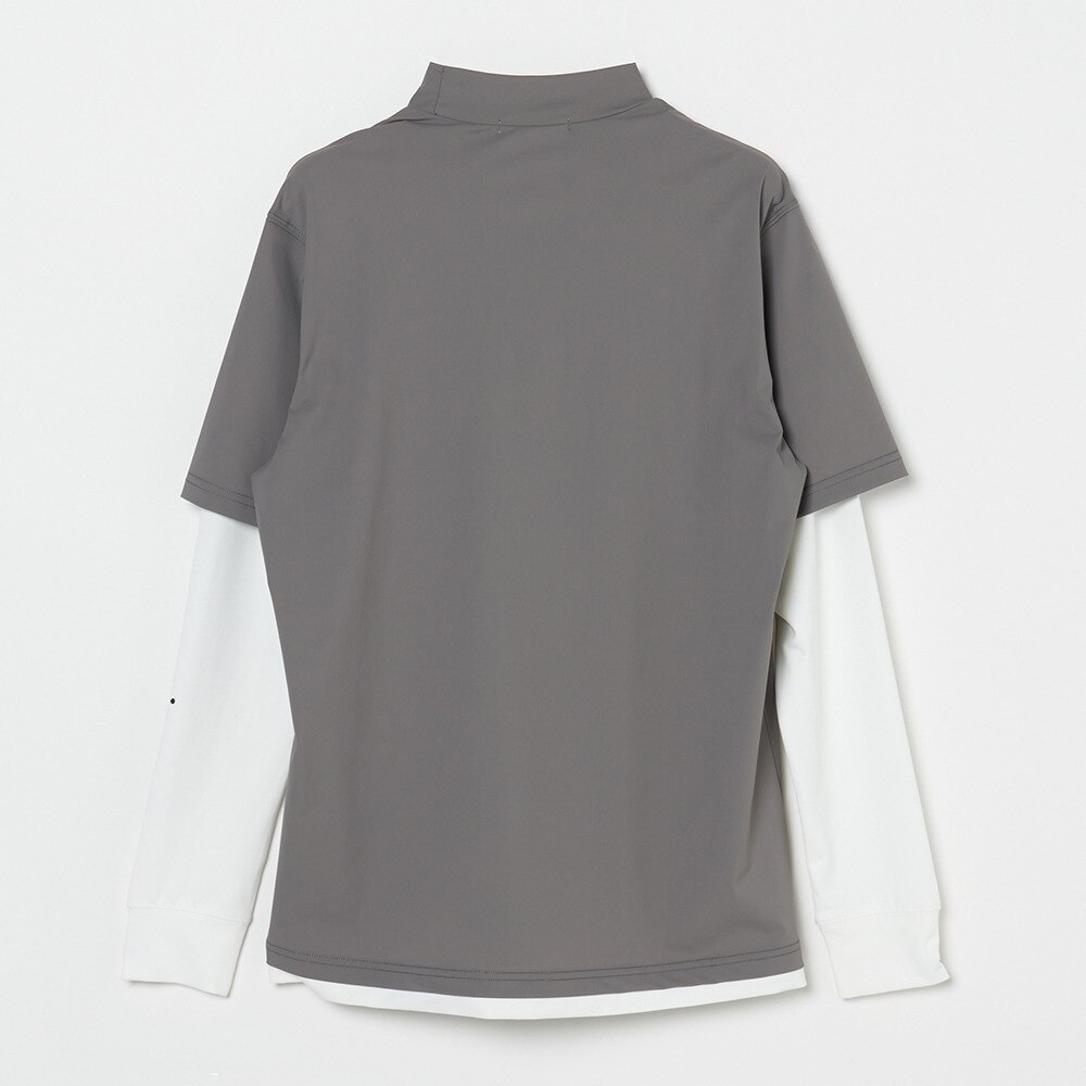 ROSASEN（メンズ）ゴルフウェア UVケア 長袖 レイヤードロングシャツ 047-23311-25SS-013