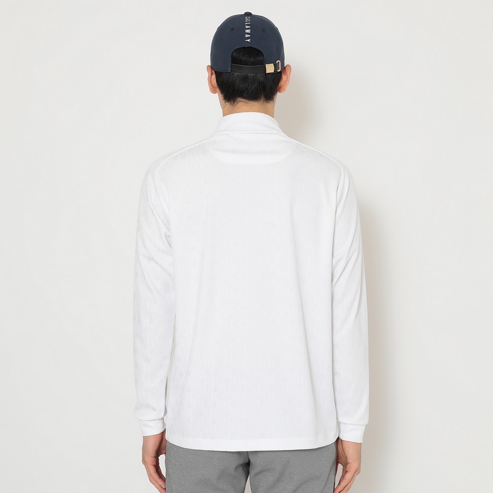 キャロウェイ(CALLAWAY)ゴルフウェア 長袖 ロゴジャカードハーフジップモックネック C25233102-1030(Me… キャロウェイ（CALLAWAY）（メンズ）ゴルフウェア 長袖 ロゴジャカード