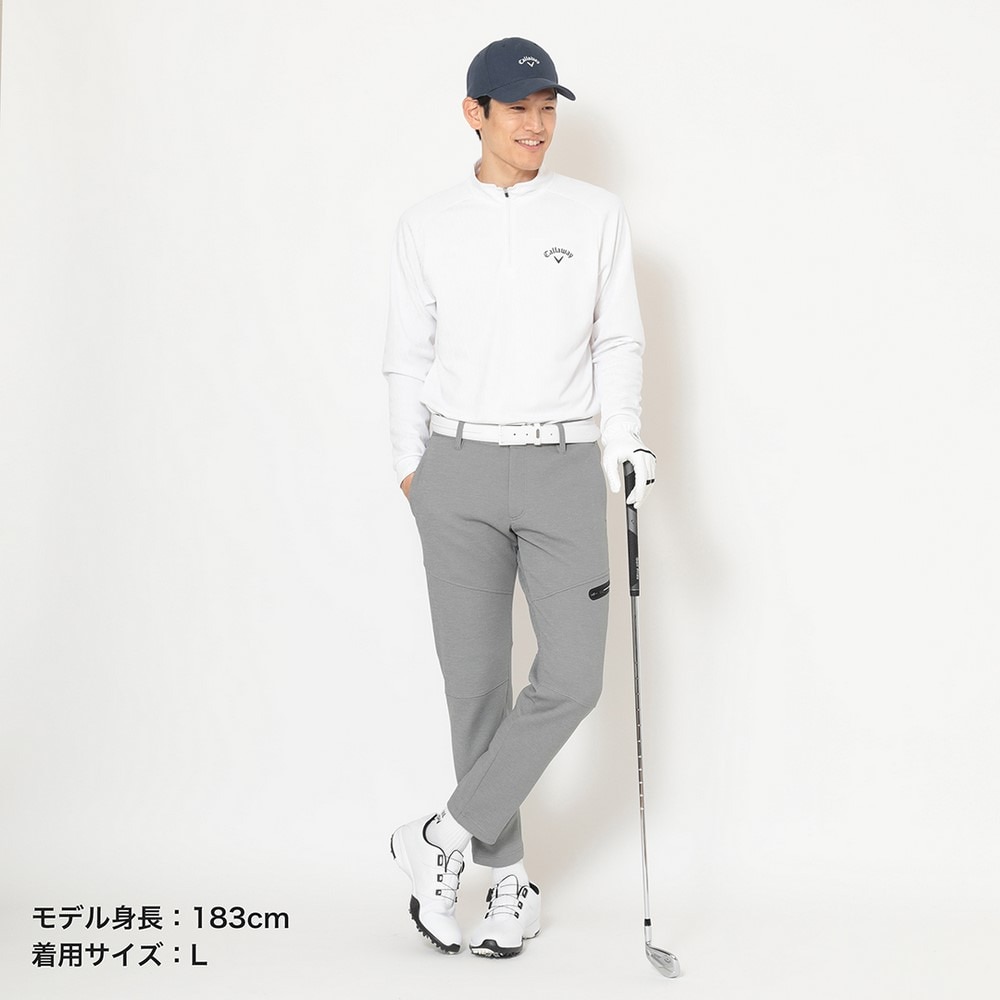 キャロウェイ（CALLAWAY）（メンズ）ゴルフウェア 長袖 ロゴジャカード