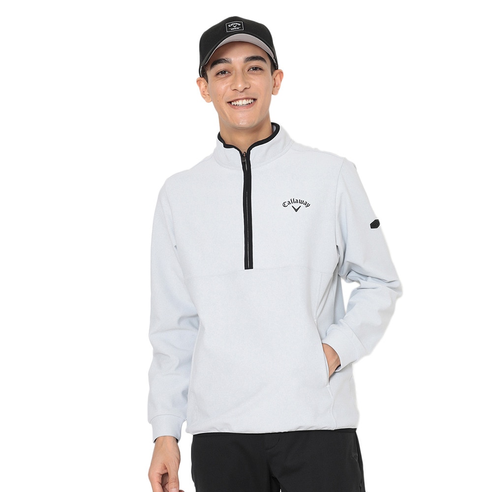 キャロウェイ（CALLAWAY）（メンズ）ゴルフウェア 長袖 裏起毛ハーフ