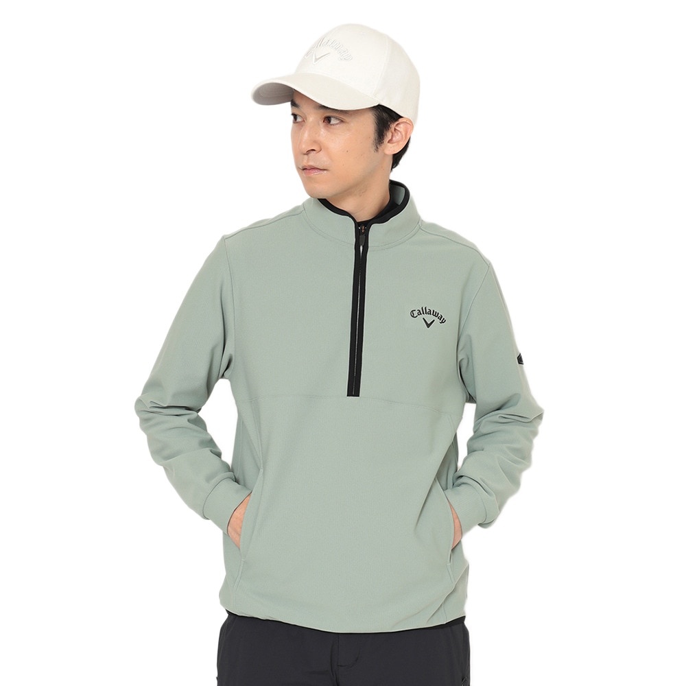 キャロウェイ（CALLAWAY）（メンズ）ゴルフウェア 長袖 裏起毛ハーフ