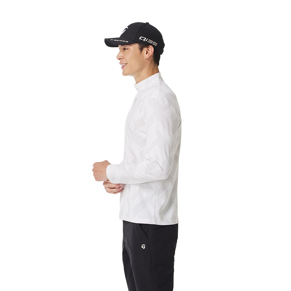 テーラーメイド（TAYLORMADE）（メンズ）ゴルフウェア Tコントロールグラフィック長袖ジップモック M20213-UN982