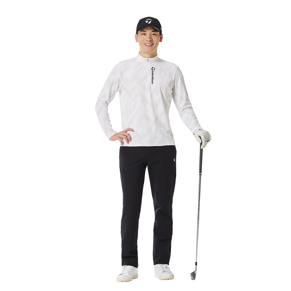 テーラーメイド（TAYLORMADE）（メンズ）ゴルフウェア Tコントロールグラフィック長袖ジップモック M20213-UN982