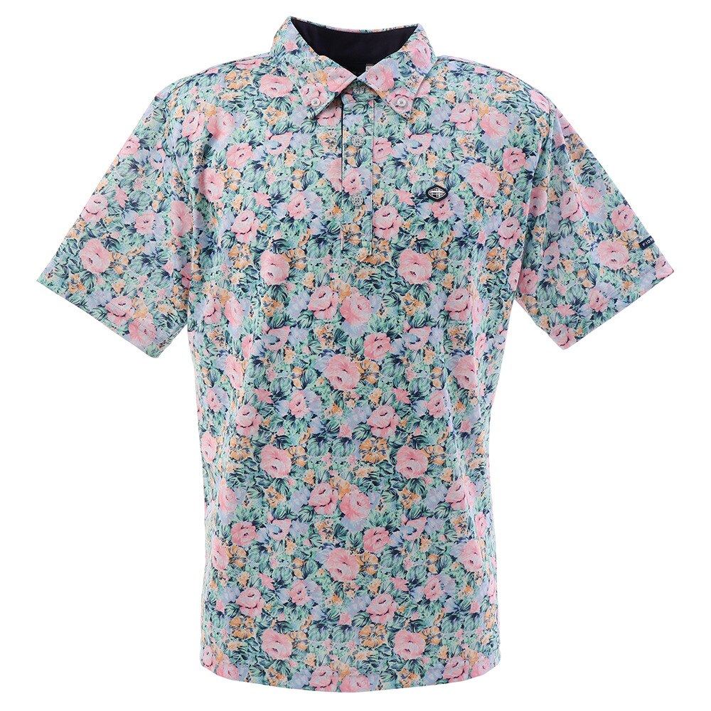 ゴルフ ポロシャツ フラワー 半袖ポロシャツ FI51TG06 PNK