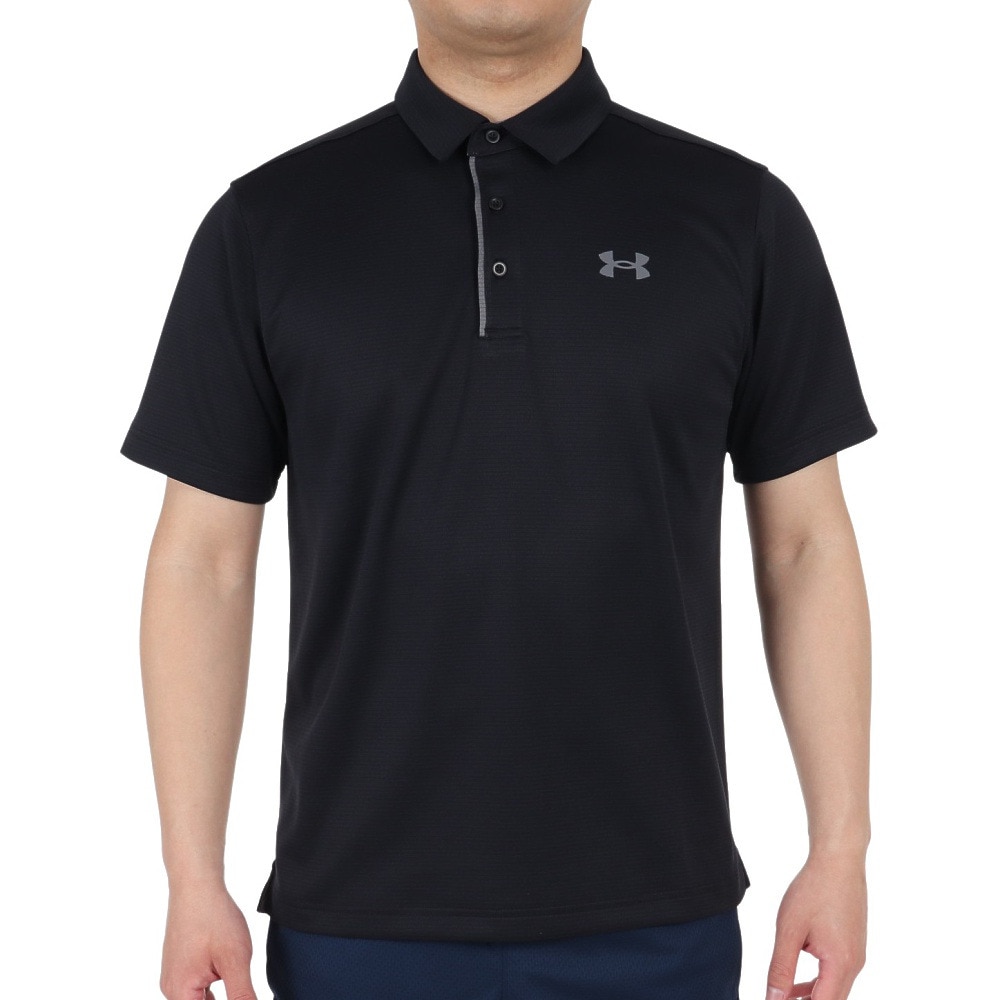 アンダーアーマー（UNDER ARMOUR）（メンズ）ゴルフウェア ポロシャツ メンズ テックポロシャツ 1290140 BLK/GPH/GPH GO